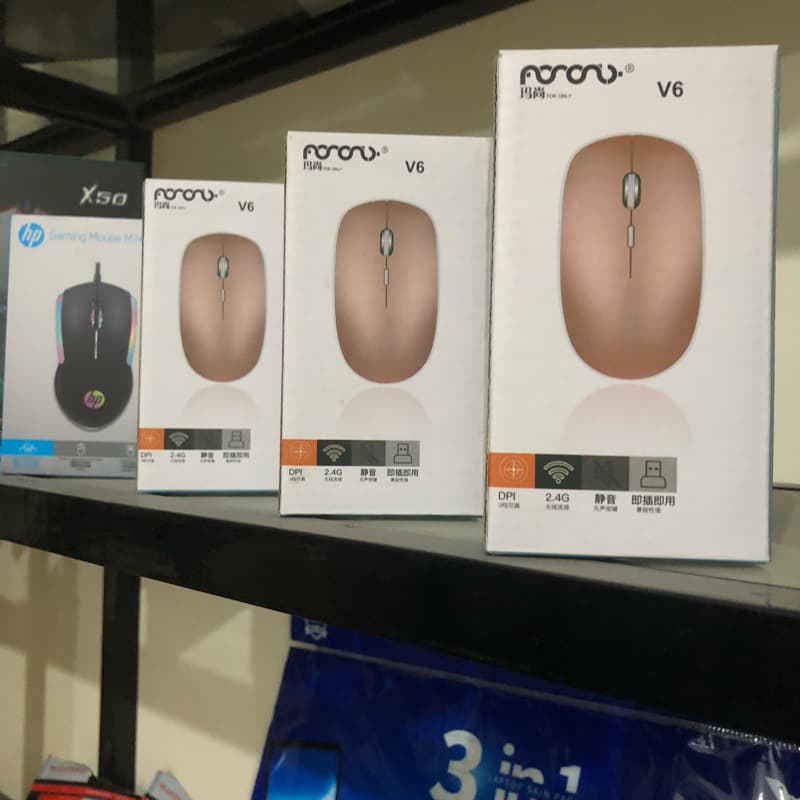 V6 branded wireless mouse